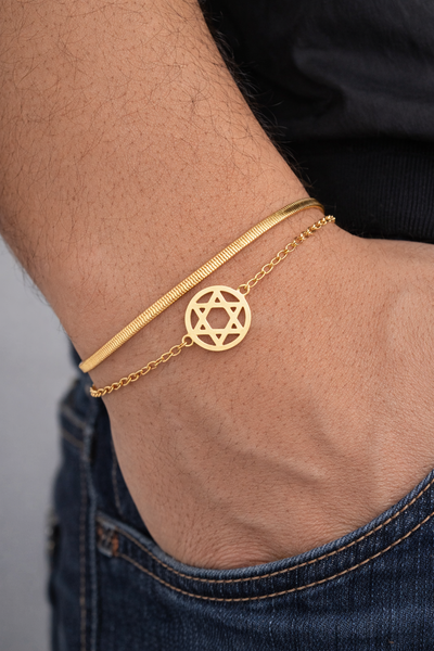 צמיד מגן דוד יוניסקס דגם Jerusalem