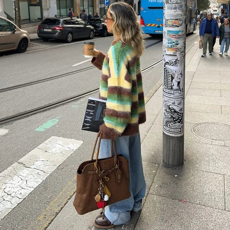 LOREN Striped Sweater