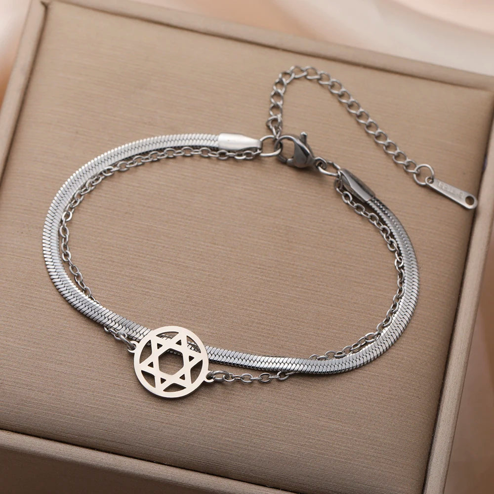 צמיד מגן דוד יוניסקס דגם Jerusalem