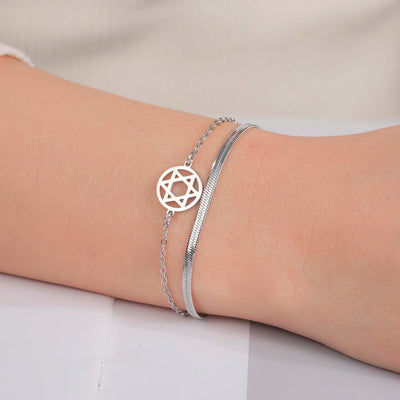 צמיד מגן דוד יוניסקס דגם Jerusalem