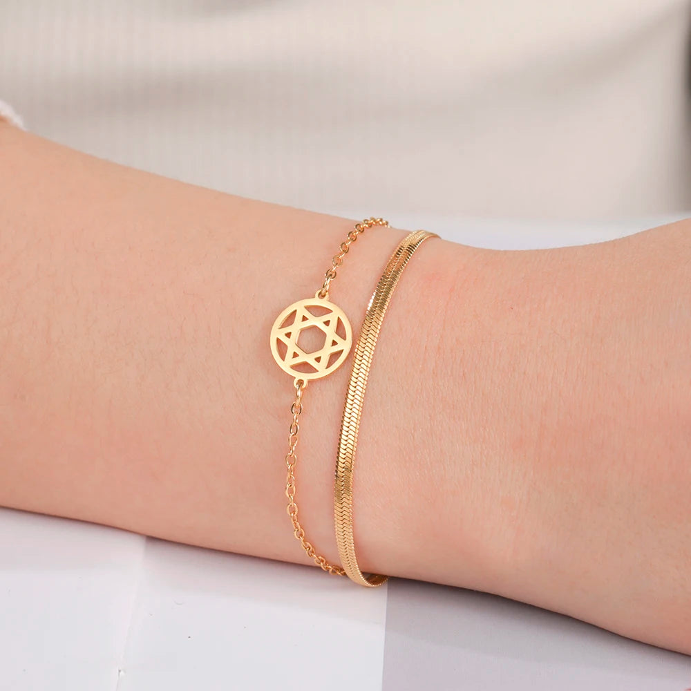 צמיד מגן דוד יוניסקס דגם Jerusalem