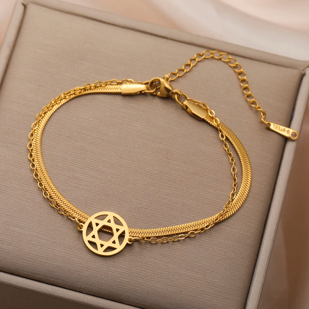 צמיד מגן דוד יוניסקס דגם Jerusalem