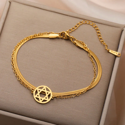 צמיד מגן דוד יוניסקס דגם Jerusalem