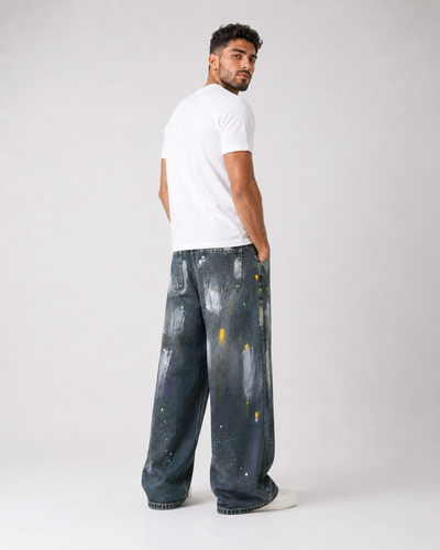ג׳ינס PAINT SPLASH WIDE