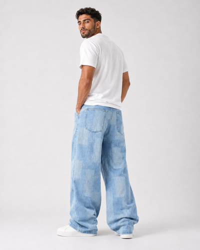 ג׳ינס PATCHWORK WIDE