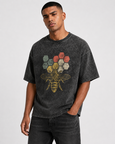 חולצת טי וינטג׳ BEE HIVE