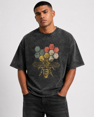חולצת טי וינטג׳ BEE HIVE