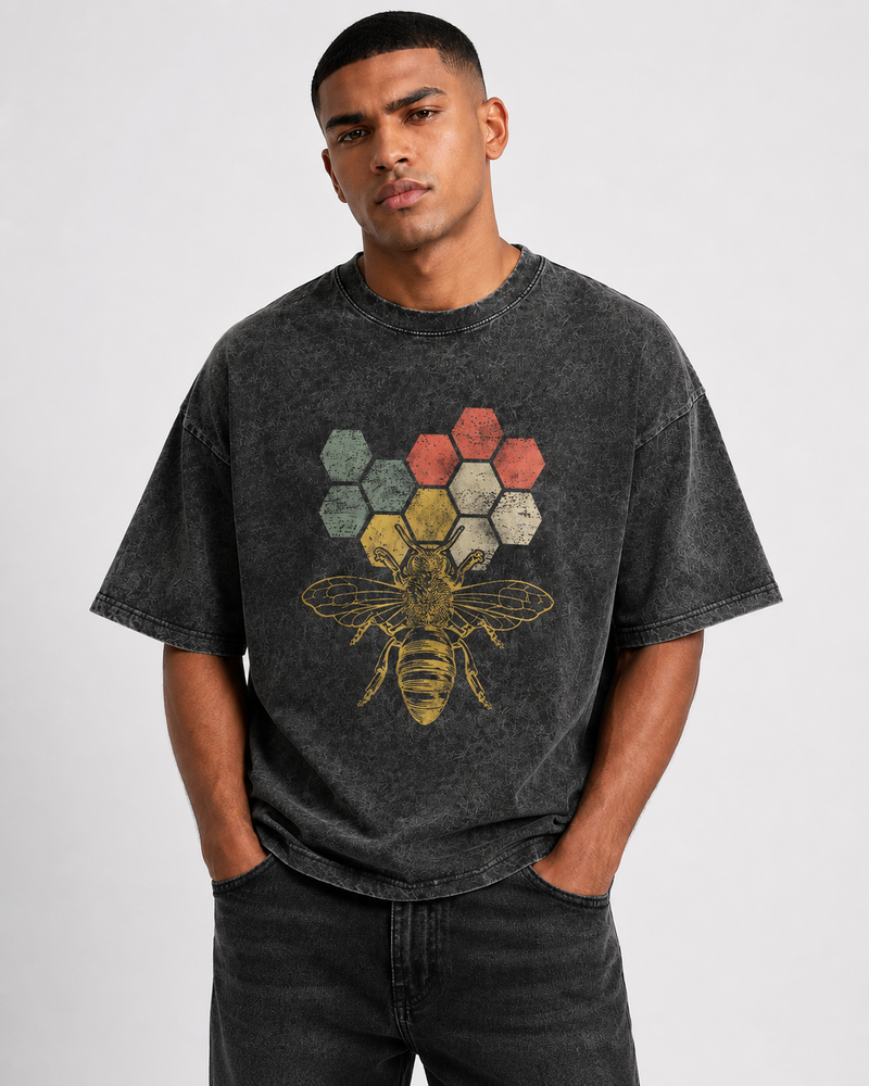 חולצת טי וינטג׳ BEE HIVE