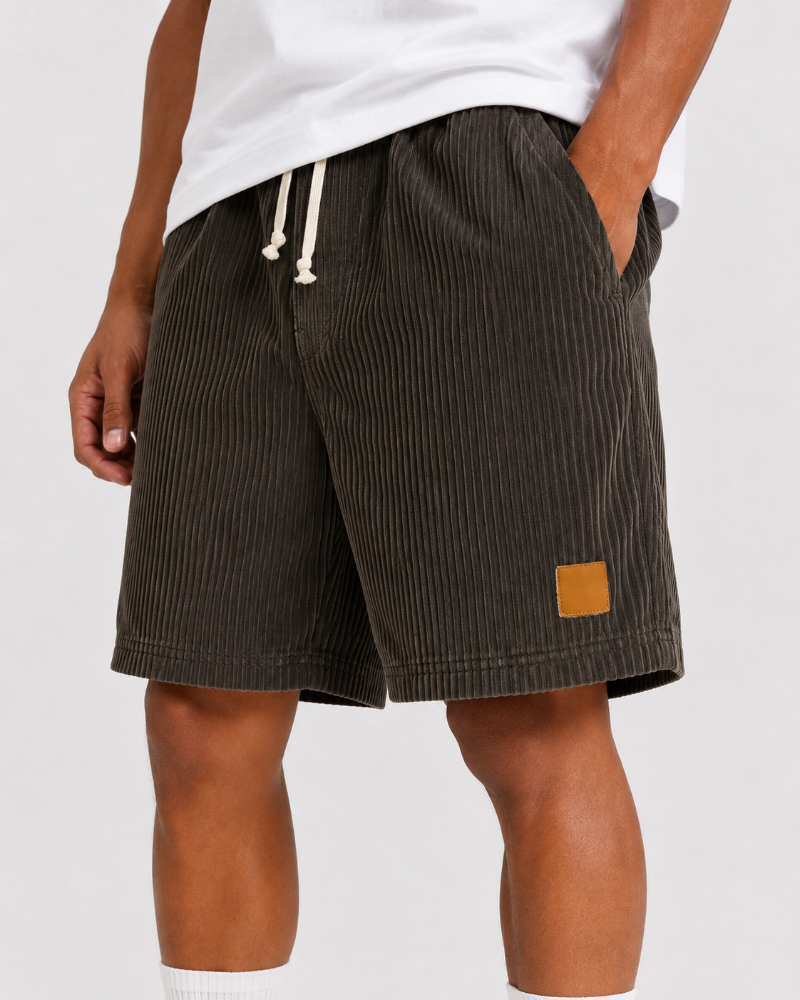 מכנסי ברמודה קורדרוי RELAXED CORD
