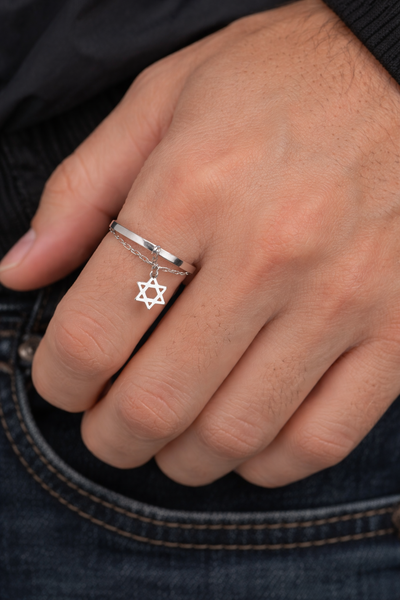 טבעת יוניסקס דגם Magen David