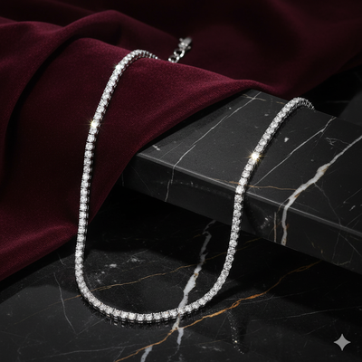 שרשרת טניס מואסנייט דגם Sari