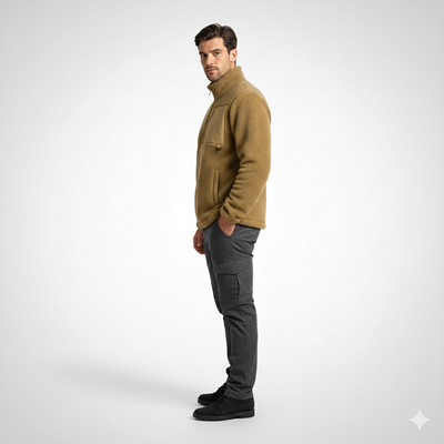 ג'קט פליז דגם Leo