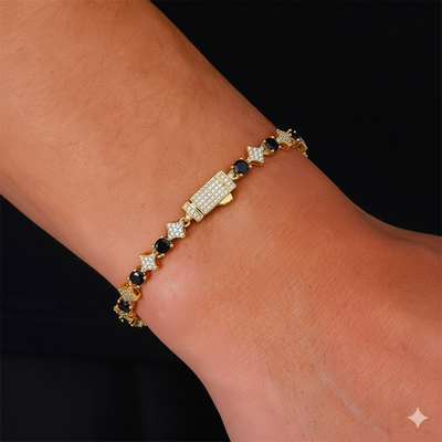 צמיד טניס מואסנייט דגם Imperial Noir