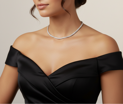 שרשרת טניס מואסנייט דגם Sari