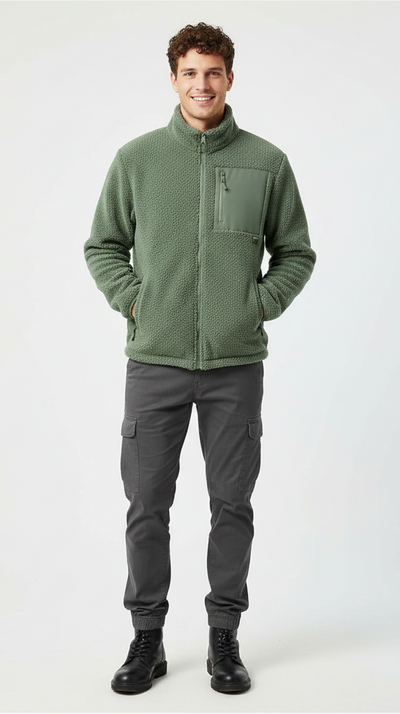 ג'קט פליז דגם Leo