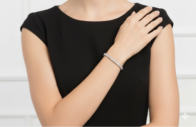 צמיד מואסנייט דגם Eveline