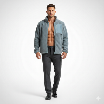 ג'קט פליז דגם Leo