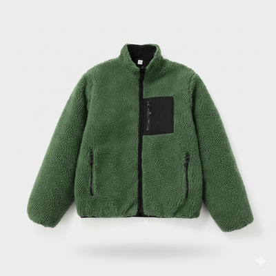 ג'קט פליז דו-צדדי דגם Axel