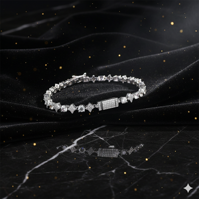 צמיד טניס מואסנייט דגם Royal Titan