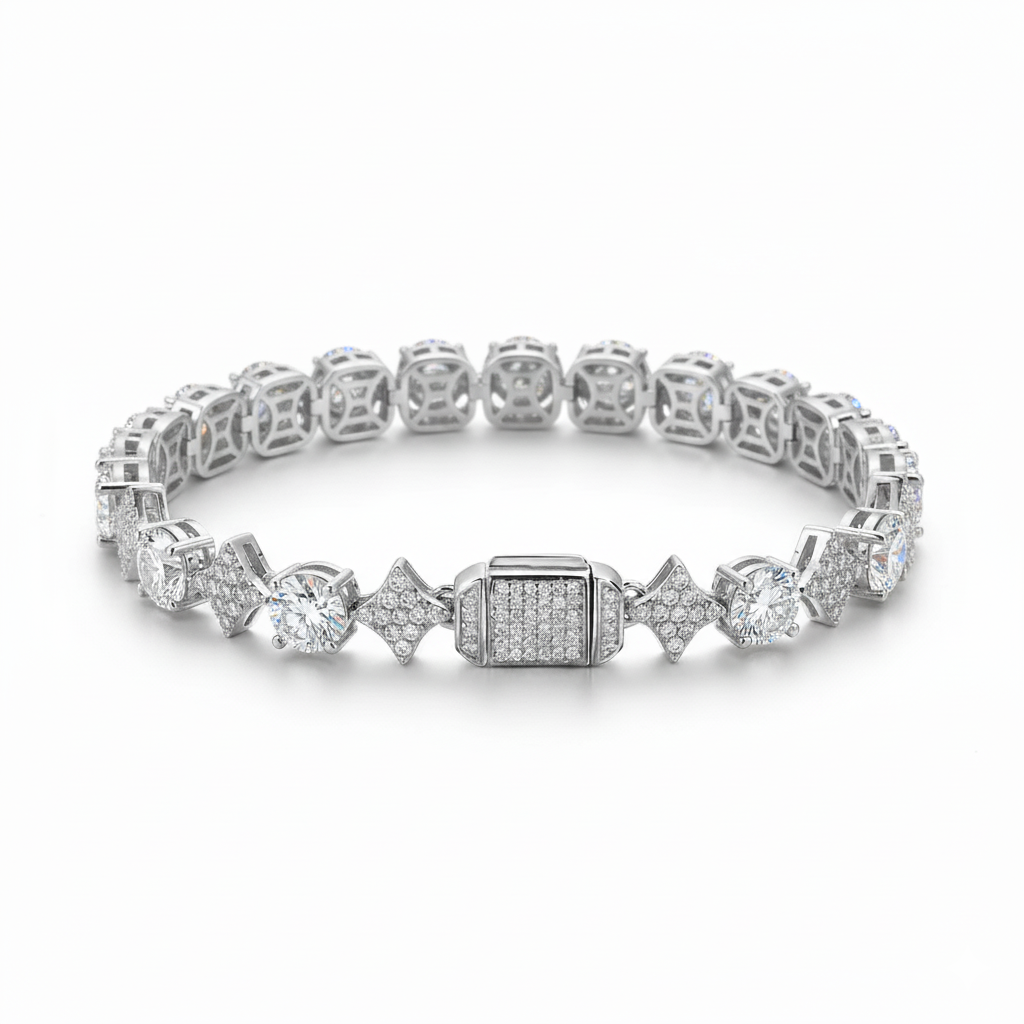 צמיד טניס מואסנייט דגם Royal Titan