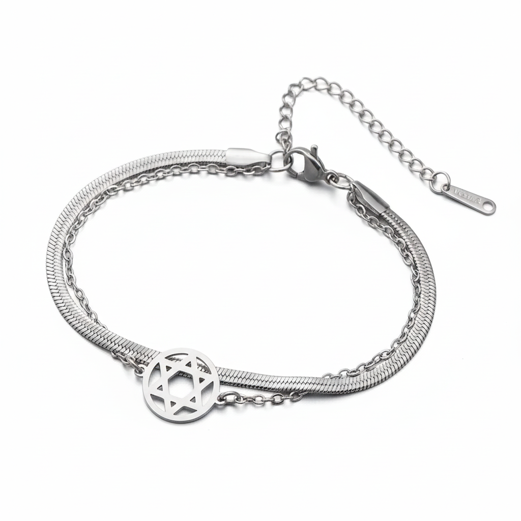 צמיד מגן דוד יוניסקס דגם Jerusalem