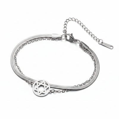 צמיד מגן דוד יוניסקס דגם Jerusalem