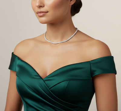 שרשרת טניס מואסנייט דגם Sari