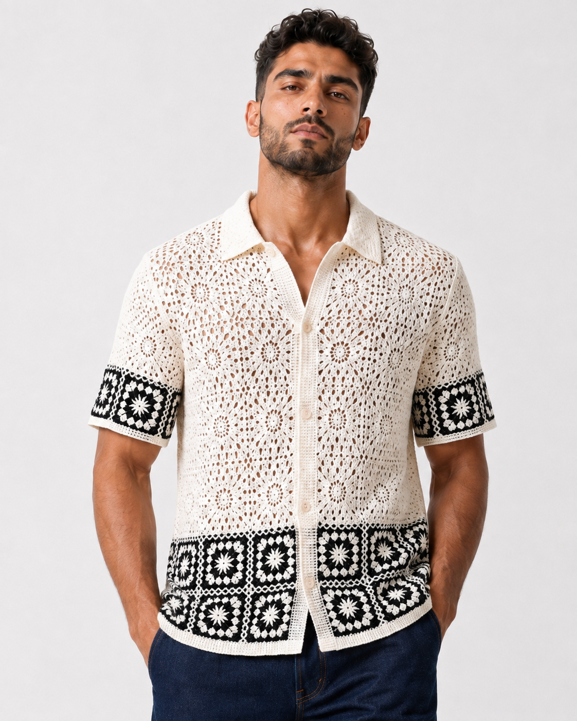 חולצת CROCHET MONO