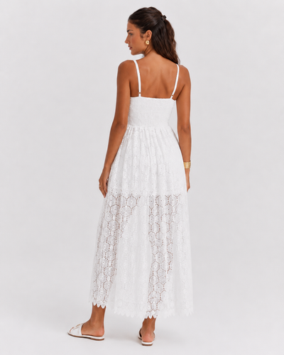 שמלת מקסי תחרה Boho