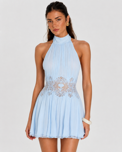 שמלת מיני LACE HALTER