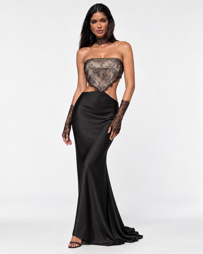 שמלת ערב מקסי Noir Lace