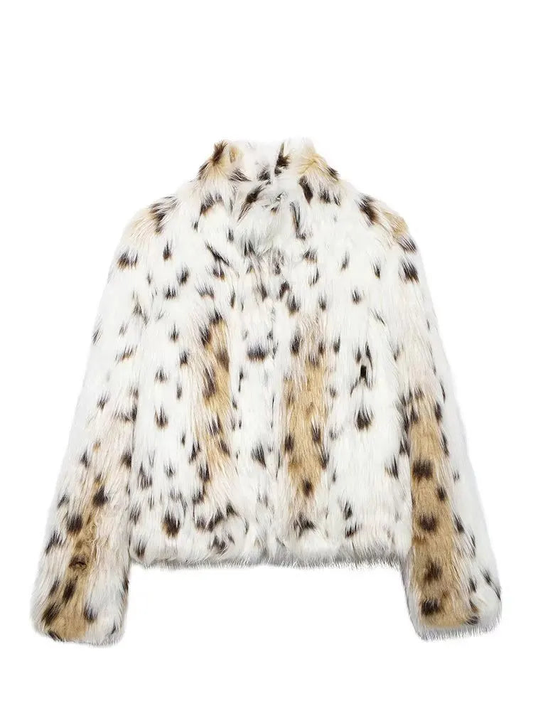 ג׳קט פרווה דגם Snow Leopard