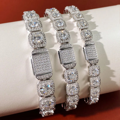 צמיד מואסנייט דגם Royal Crown