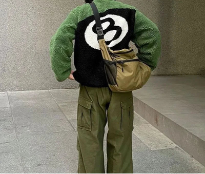 ג'קט פליז דו-צדדי דגם Axel