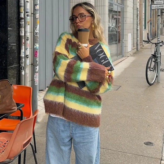 LOREN Striped Sweater