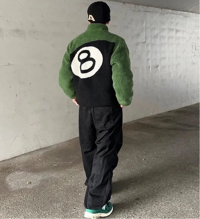 ג'קט פליז דו-צדדי דגם Axel