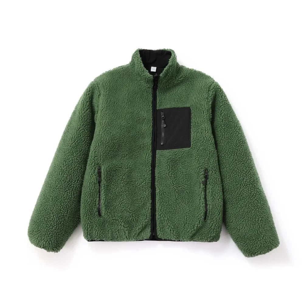 ג'קט פליז דו-צדדי דגם Axel