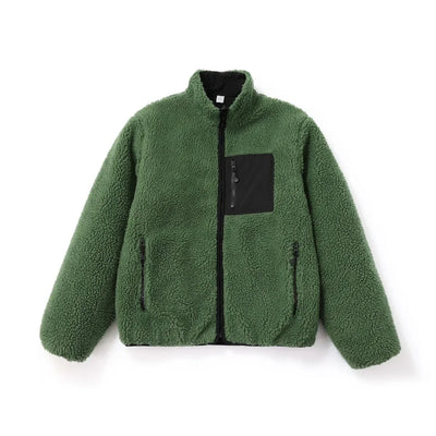 ג'קט פליז דו-צדדי דגם Axel