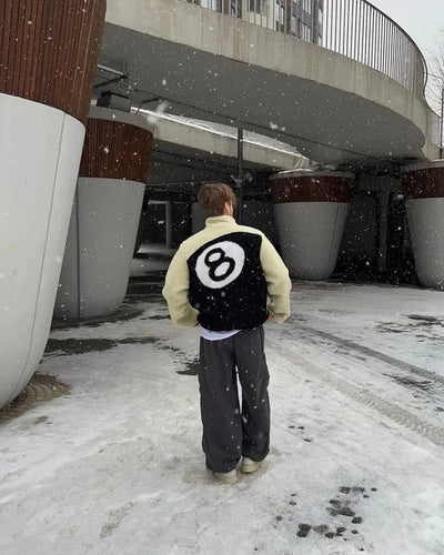 ג'קט פליז דו-צדדי דגם Axel