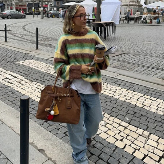 LOREN Striped Sweater