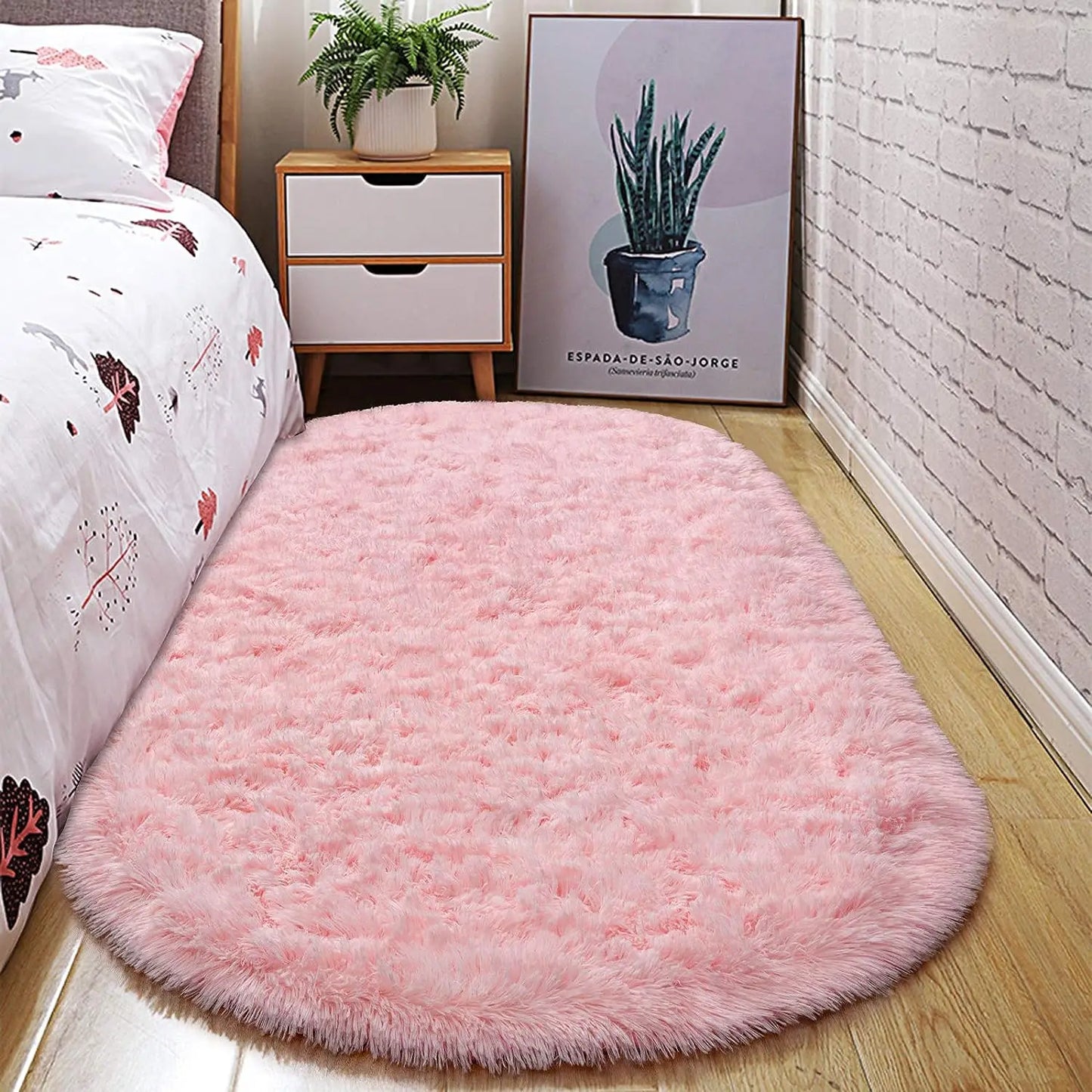 Luxury Velvet Fluffy Carpet Soft Children Rugs Room Mat Modern Shaggy Area Rug for Bedroom Bedside Home Decor