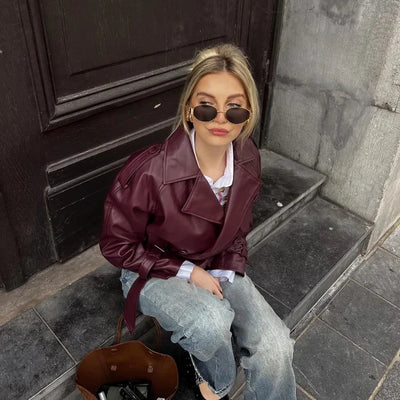 ג'קט עור דגם Rouge