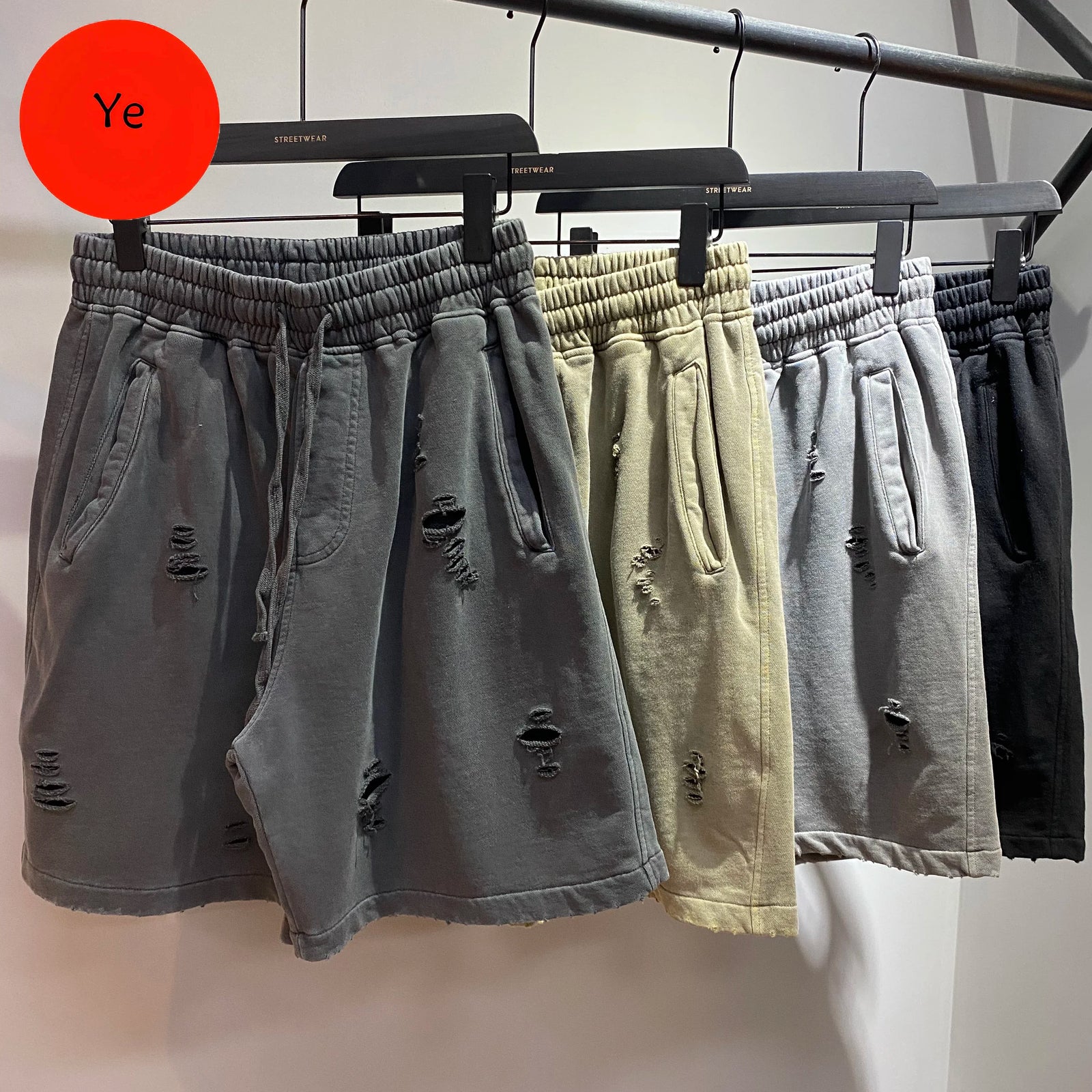 2025cut-up vintage shorts