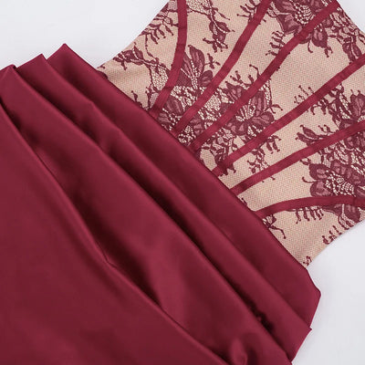 Townlike Lace Patchwork Pleated Dress Women Spaghetti Strap Mini 2026 Spring Summer Dress Evening Nightclub Sexy Party Dresses