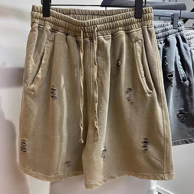 2025cut-up vintage shorts