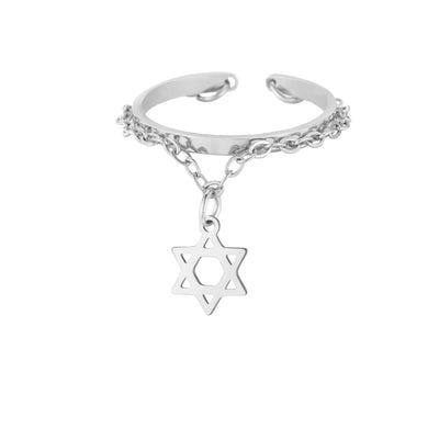 טבעת יוניסקס דגם Magen David