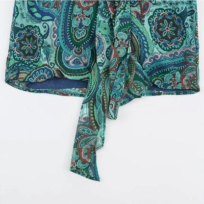 New Women's Sets 2026 Summer Skirts Sets Fashion Printed  Skirts Tops Women's 2-piece Set Chic Party Elegant Youth Sets Summer